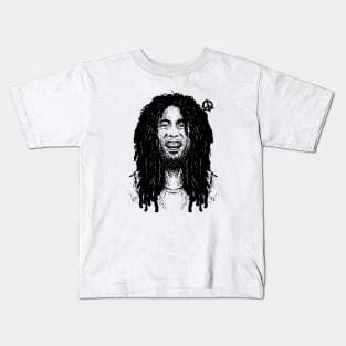 marley bob vintage hand drawing Kids T-Shirt